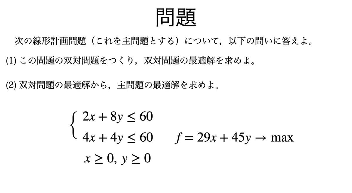書記が数学やるだけ#62 線形計画問題における双対原理｜Writer_Rinka