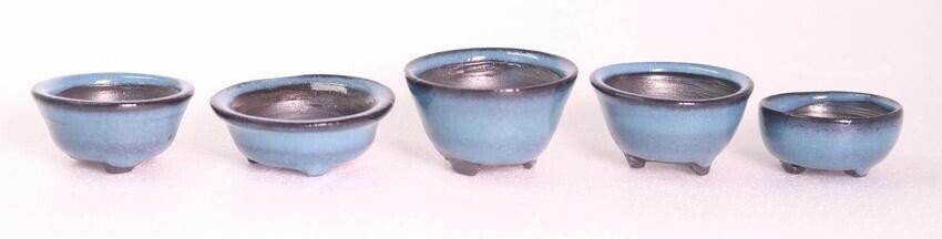 盆栽鉢 ミニ盆栽 鉢 豆盆栽 骨董品 陶芸品 盆栽鉢 ミニ鉢 豆鉢 長辺 1.5〜2.1cm ミニ盆栽鉢 豆盆栽鉢 小品盆栽鉢
