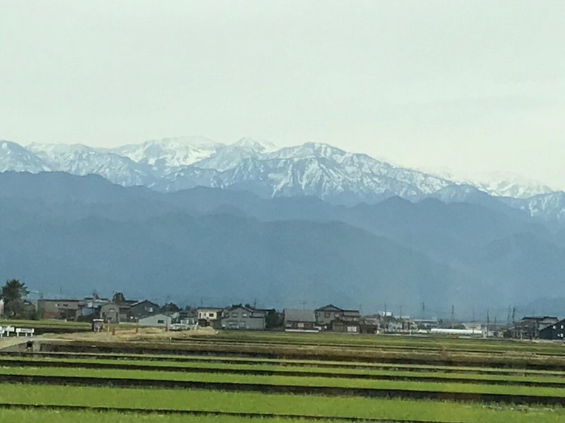 中央アルプス雪景色