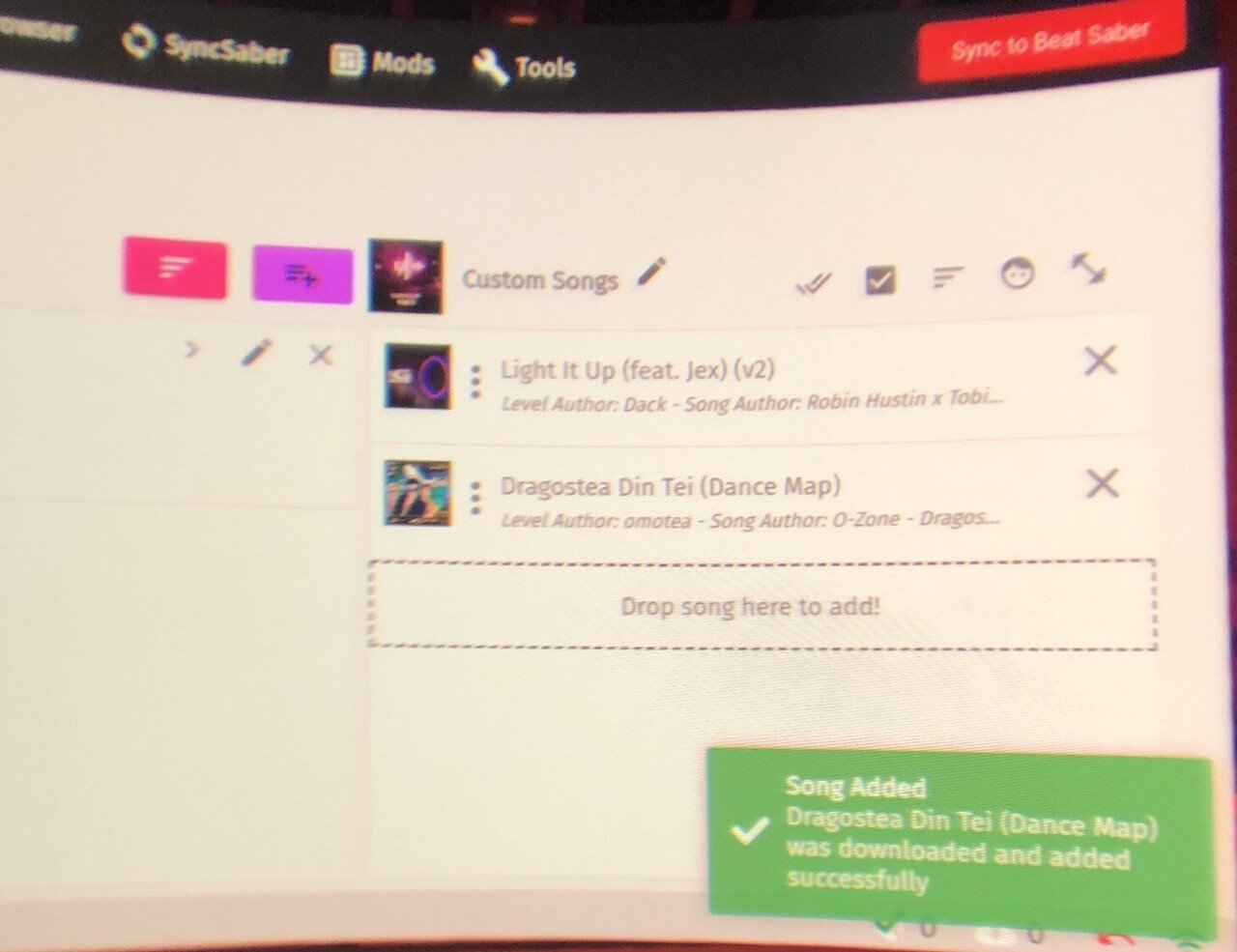 Oculusquest2でoculus版のbeatsaberにpcからカスタム曲を入れる ぴちゅった Note