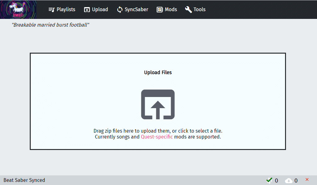 Oculusquest2でoculus版のbeatsaberにpcからカスタム曲を入れる ぴちゅった Note Oculusquest2でoculus版のbeatsaberにpcからカスタム曲を入れる ぴちゅった Note