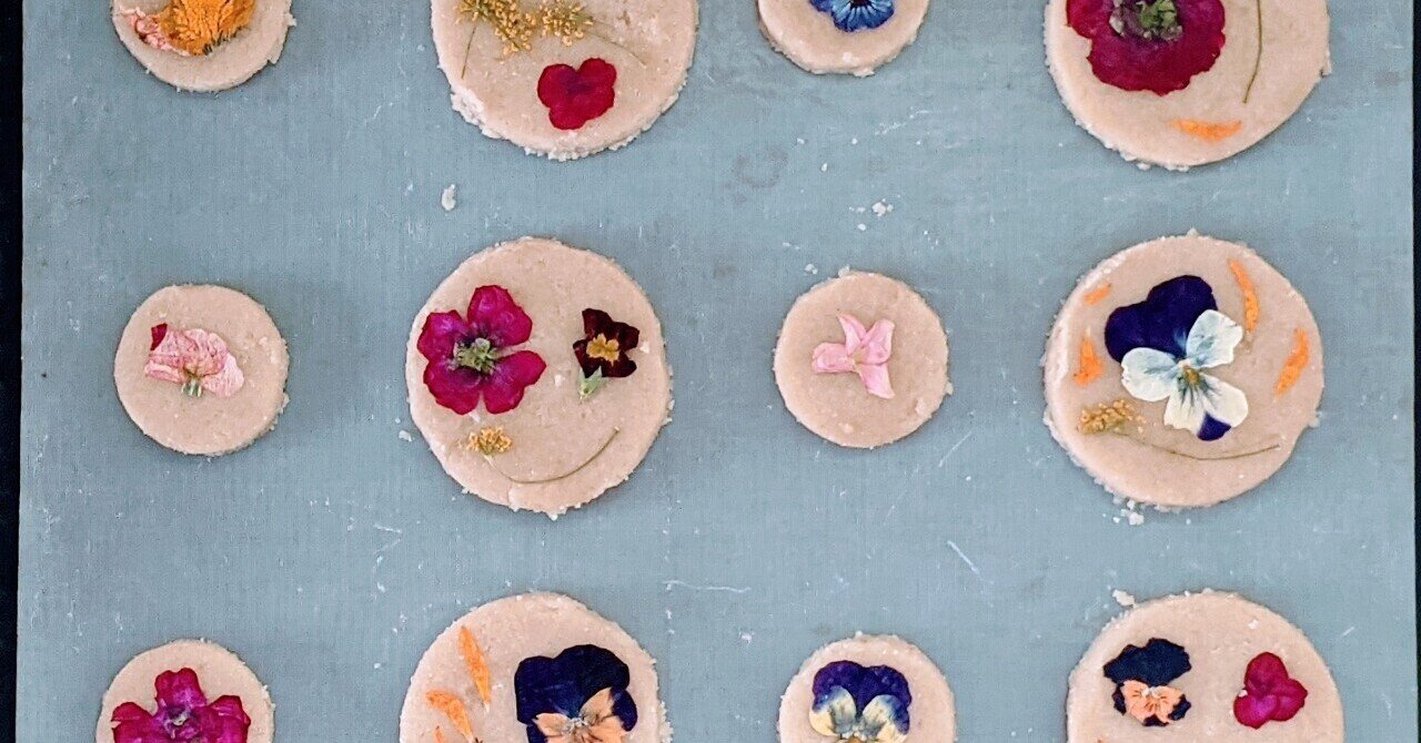 押し花クッキー Sweets Retreat Cafe Heaven S Kitchen Note 押し花クッキー Sweets Retreat Cafe Heaven S Kitchen Note