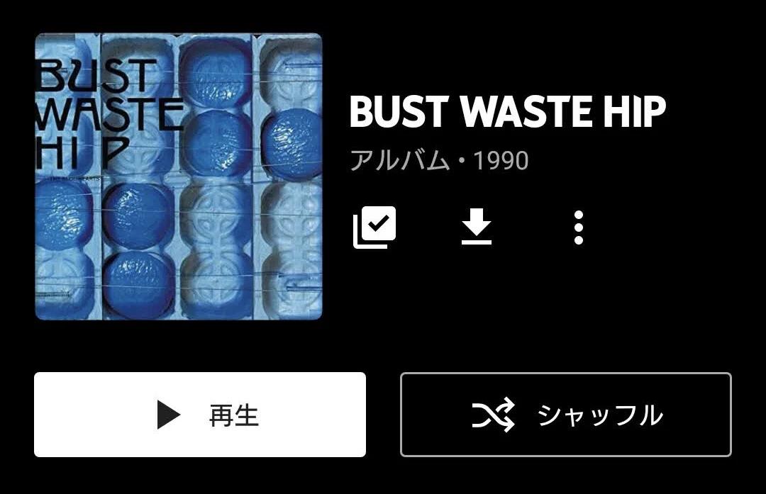 THE BLUE HEARTS「BUST WASTE HIP」（今日の音楽と徒歩と私 2021/01/19