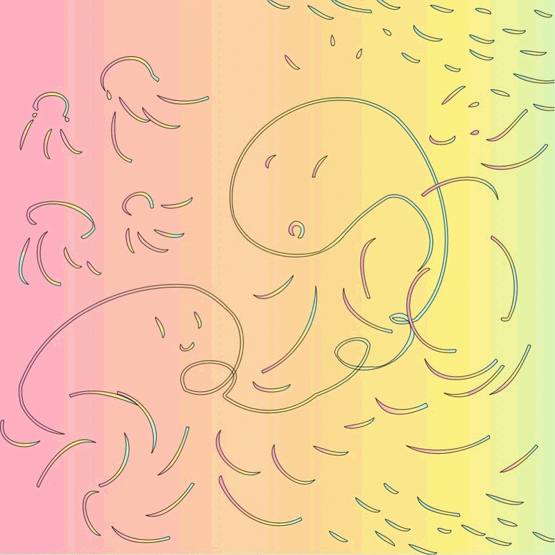 今日のgif イラスト くらげのおしゃべり 描きました みうちえ Note