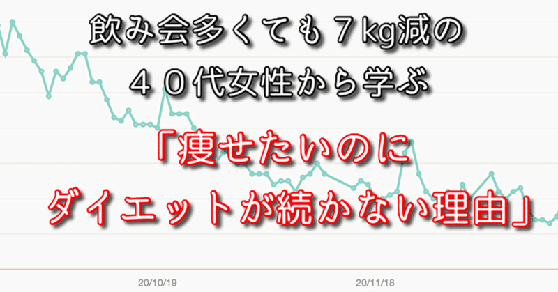 飲み会多くても７kg減の４０代女性に学ぶ 痩せたいのにダイエットが続かない理由 ダイエットコーチはなえり Note