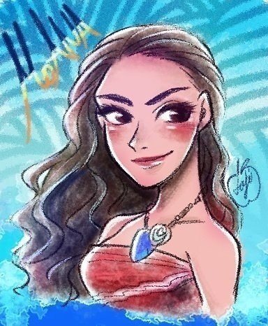 イラスト モアナ Hanamin Note
