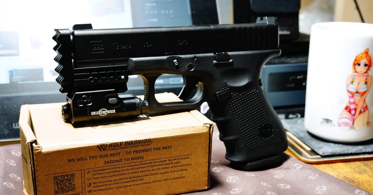 東京マルイ　グロック19　カスタム　ストライクフェイス、ドットサイト　等 GLOCK19】ダットサイトをダイレクトマウント!!グロック19 Gen.3