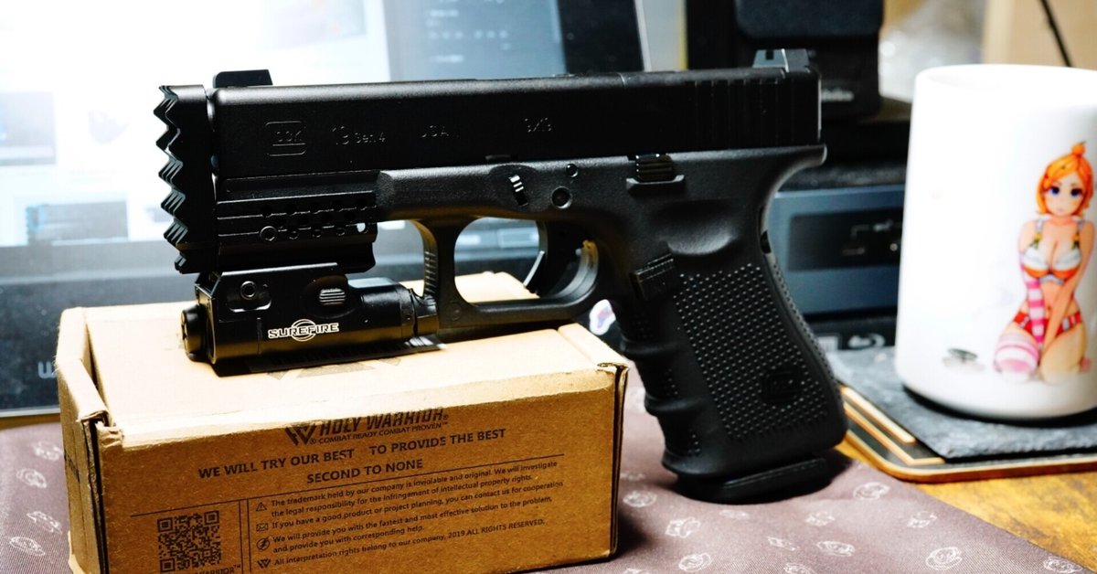 vfc umarex GLOCK19 gen.4 5kuのストライクフェイスキットを付け