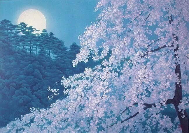 東山魁夷 花明り(#136) | 絵画など美術品の販売と買取 | 東京