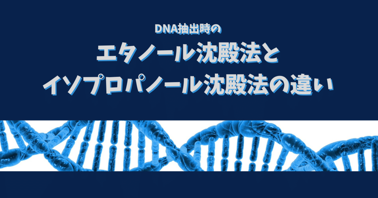 Dna抽出時のエタノール沈殿法とイソプロパノール沈殿法の違い Eiko Programming Note