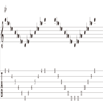 コードトーンアルペジオのエクササイズ メジャー マイナートライアド Nugo Note