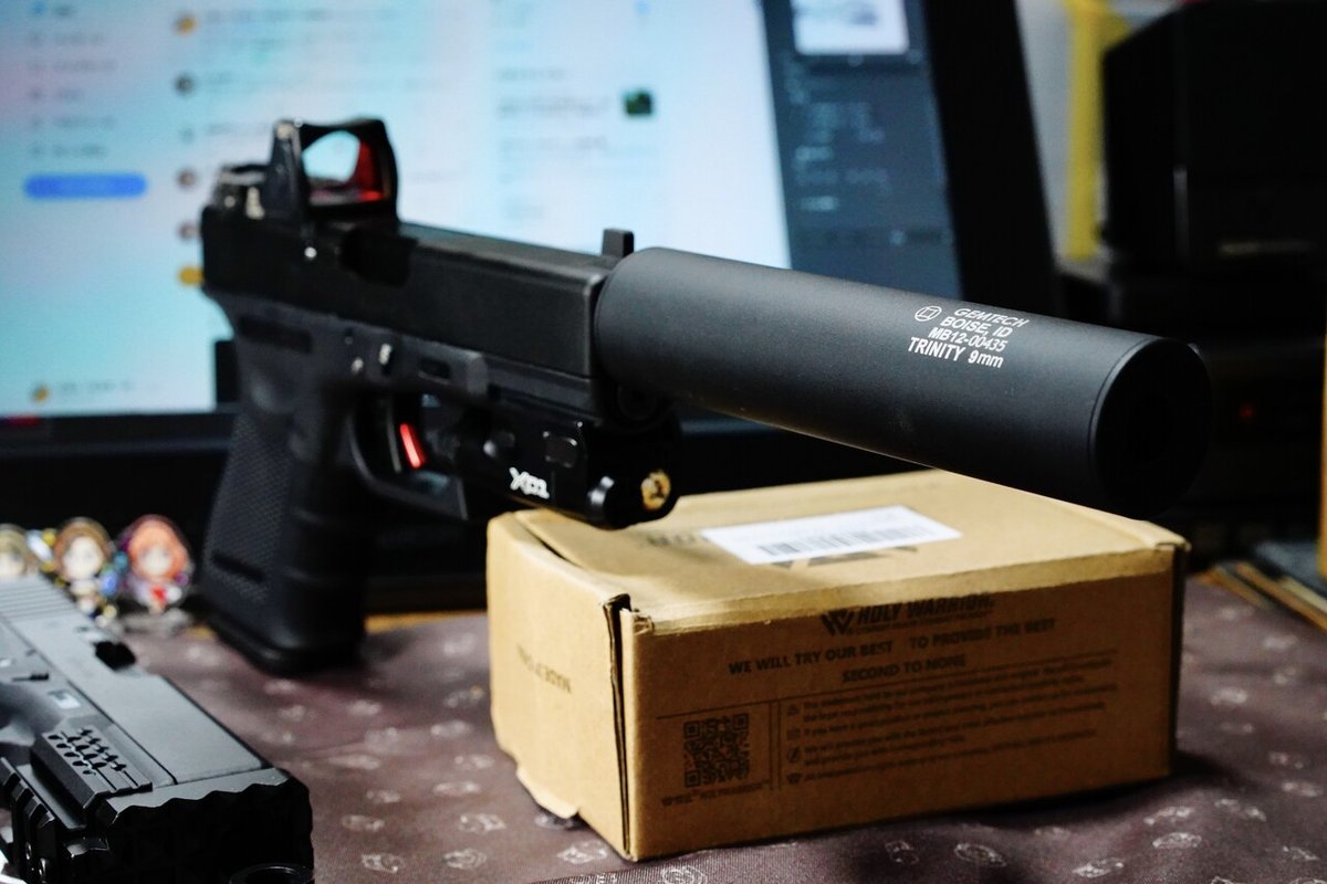 サバゲー引退グロック vfc umarex GLOCK19 gen.4 サプレッサー付けてみる｜小武