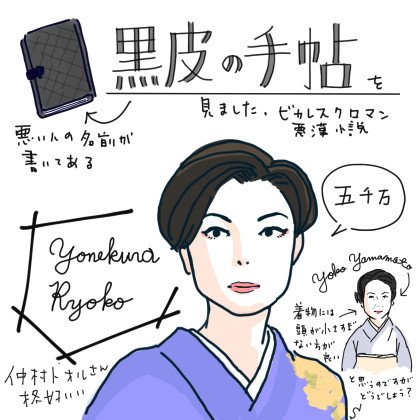 黒革の手帖みました 米倉涼子さんってすごいスタイルいいですね 今更ですが しかし ドラマを全部見るって結構大変ですね 着物よりパンツスーツの方が似合うな 山本陽子版の黒革の手帖もみたいです 室井 ワダシノブ イラスト マンガ Note