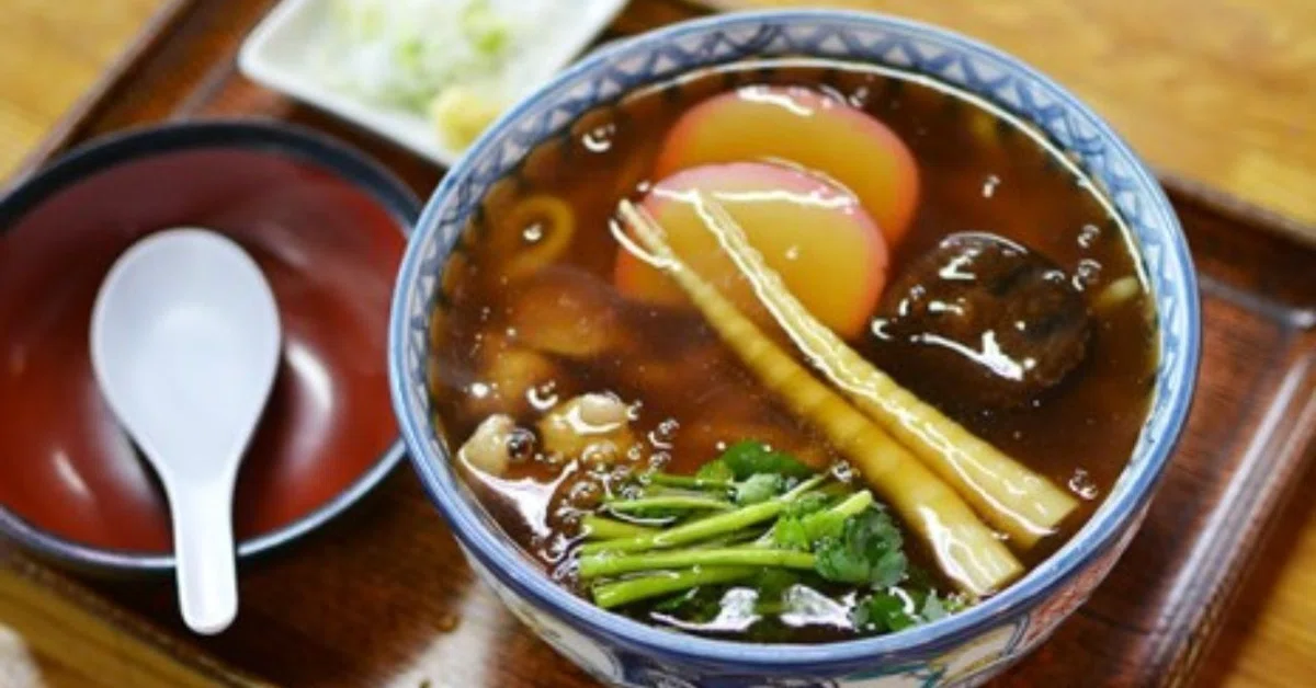Recommended thick-sauce udon for winter. Use kudzu starch instead of ...