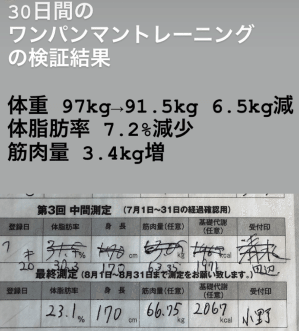 ワンパンマントレーニング100日検証してみた とらい Note