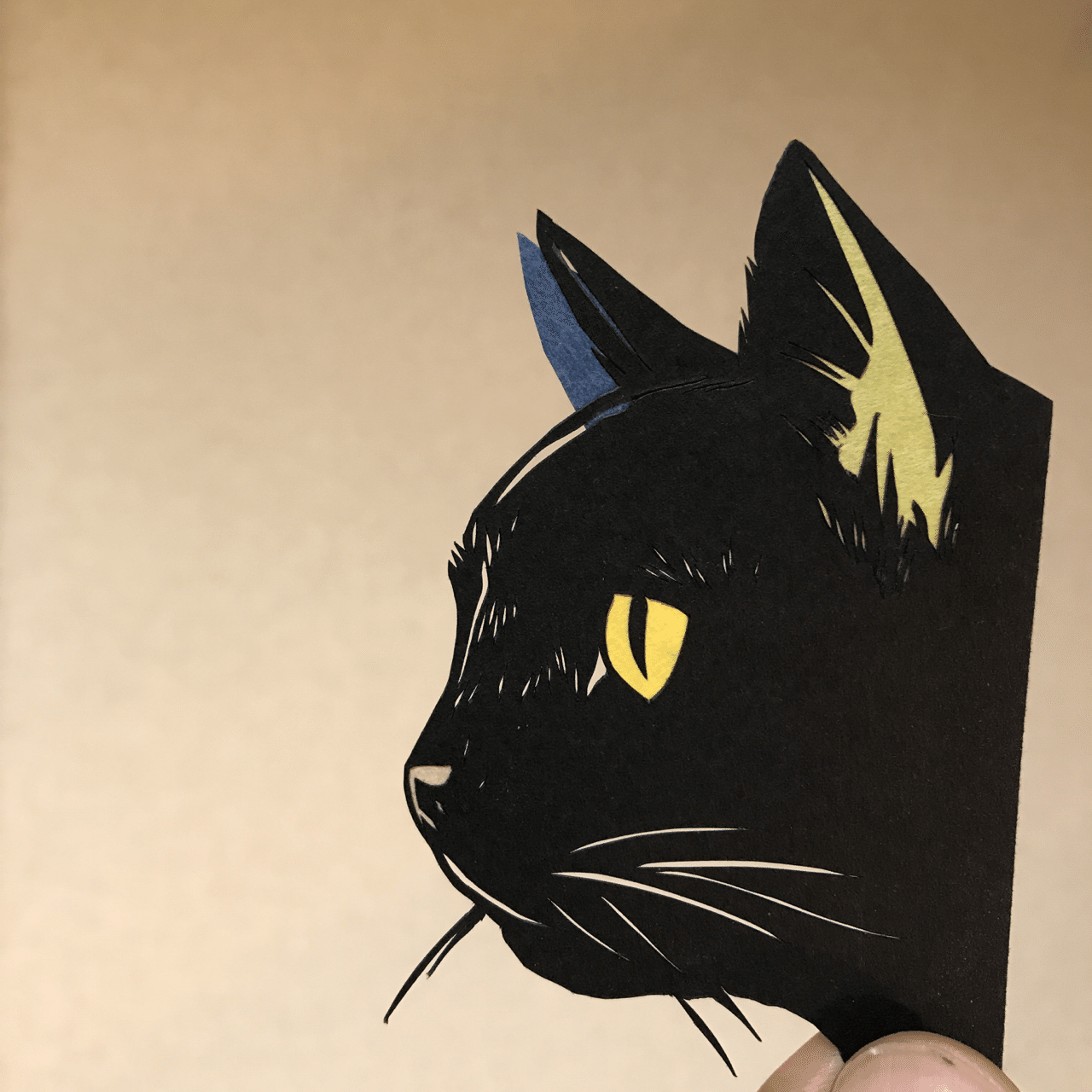 猫切り絵3 目線の先にあるもの 切り絵作家 草太 Note