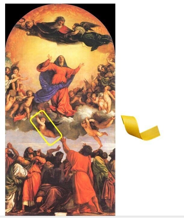 ☆素描☆ 聖母被昇天　16-17世紀イタリア ☆素描☆ 聖母被昇天 16-17世紀イタリア - メルカリ