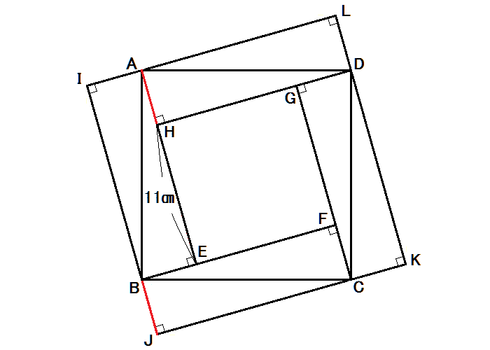 正方形内に直角三角形⑧