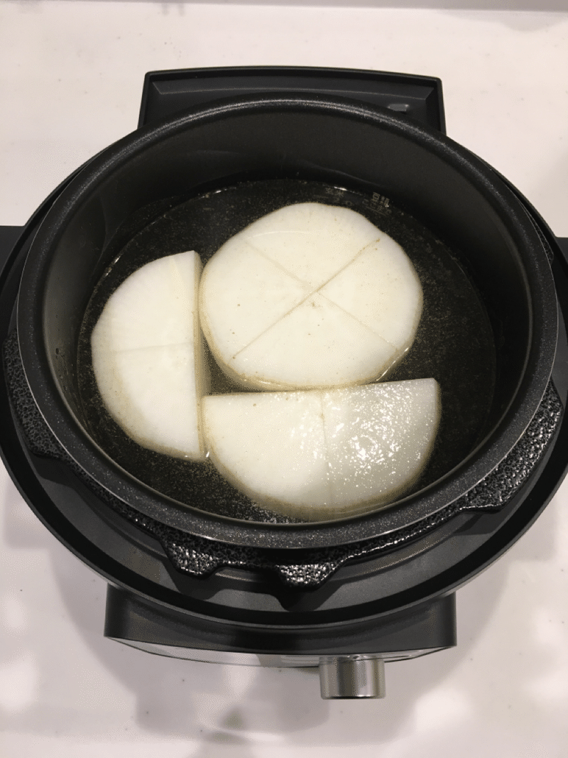 電気圧力鍋 Vol 1 ふろふき大根 たいし アイリスオーヤマ電気圧力鍋で全レシピ制覇チャレンジ中 Note