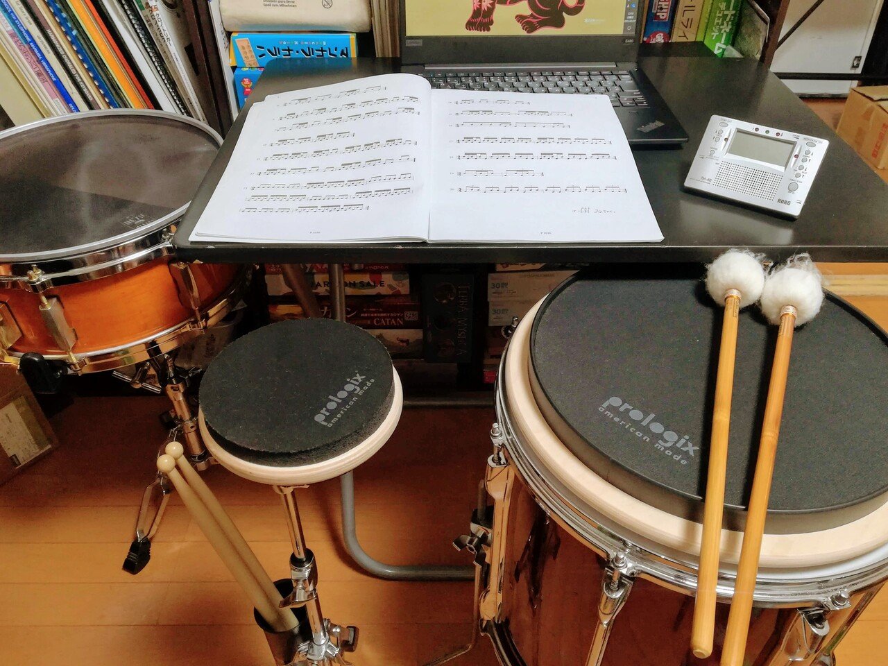 ティンパニ練習台