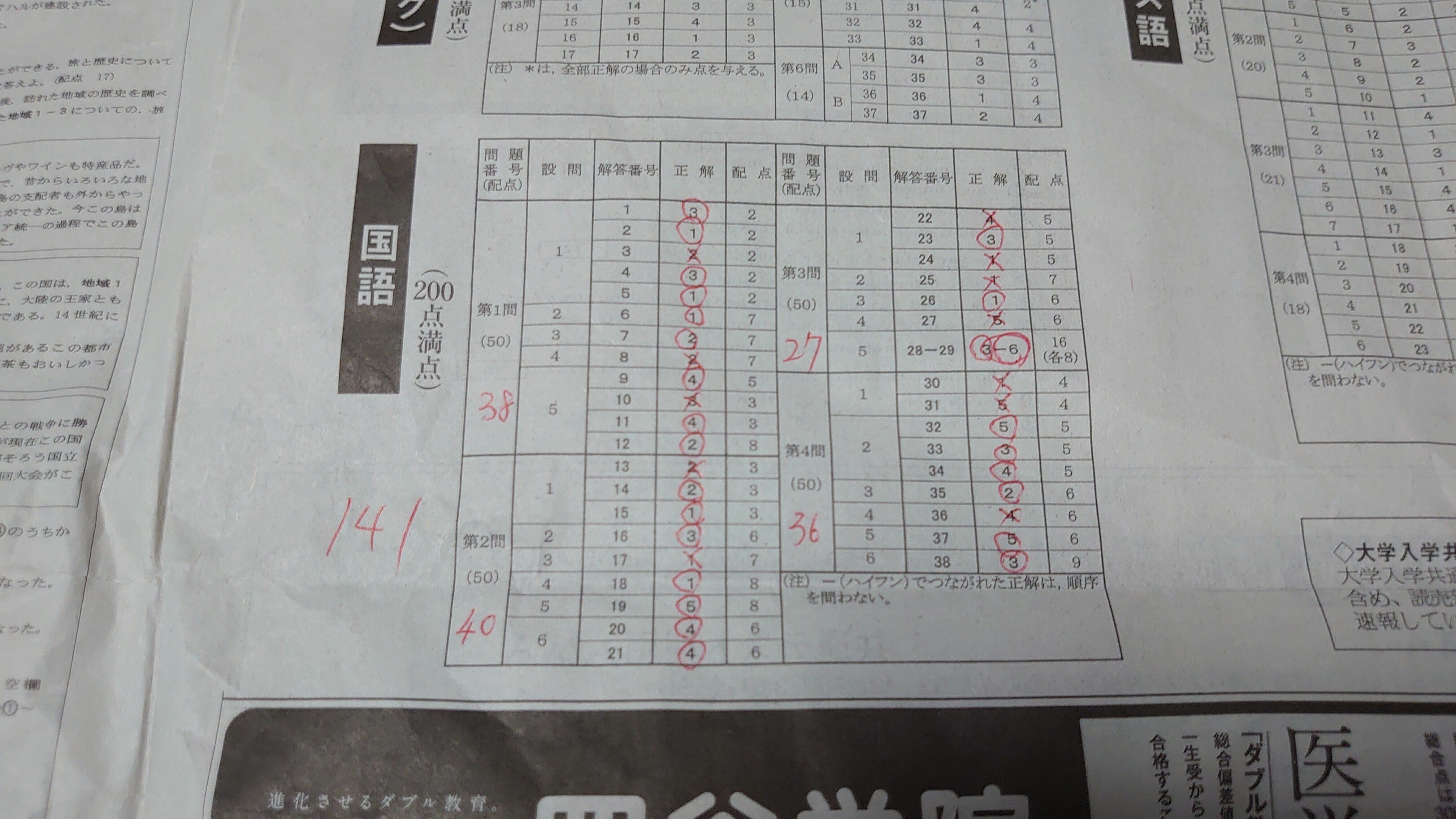 毎年恒例】大学入学共通テストを解いてみた｜match_an