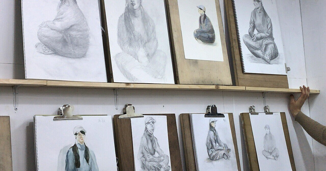 りんご〜人物デッサンまで、絵画教室に2年半通った記録｜HIGAshine