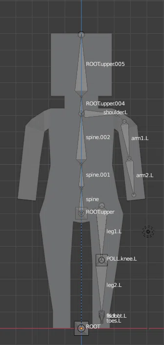Blender ボーンの左右コピー 五十嵐カブ Note