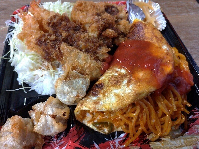 かつやの全力飯弁当わんぱくオムそば オムナポリタンと海老 チキンカツのソースカツ丼を食べてきました テイクアウト専用で その名の通りワンパクなメニュー でお腹いっぱい満たされました 子供が好きなおかずが詰 まるぞう Note