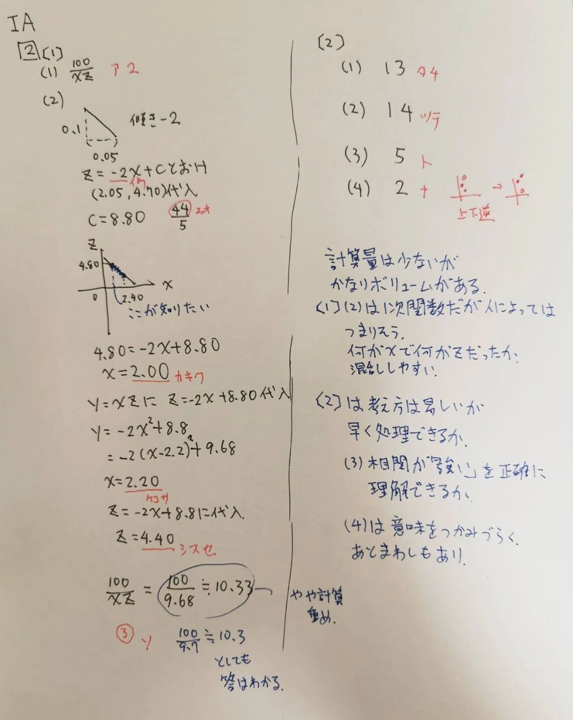2021年度共通テスト（数学）解答 解説｜大北あきや