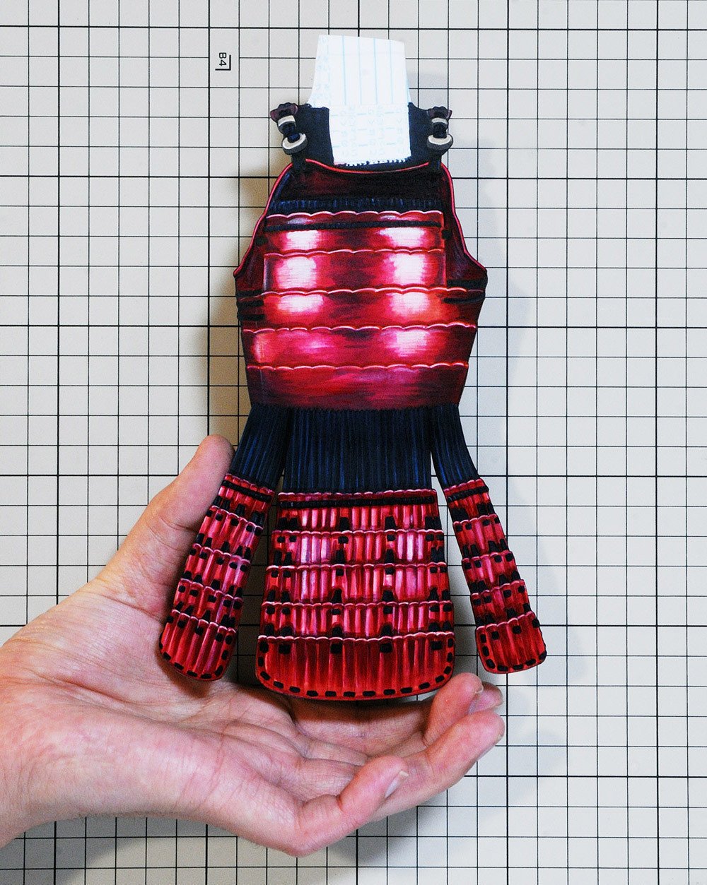 朱漆塗紺糸威桶側二枚胴具足｜Jumpei Kawamura