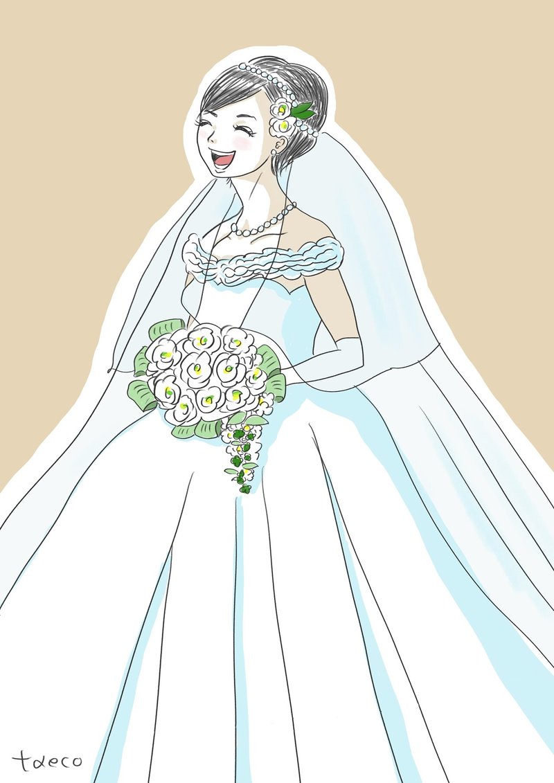 ショートカットでウエディングドレスを着たい人生だった たえこ イラストレーター Note ショートカットでウエディングドレスを着たい人生だった たえこ イラストレーター Note