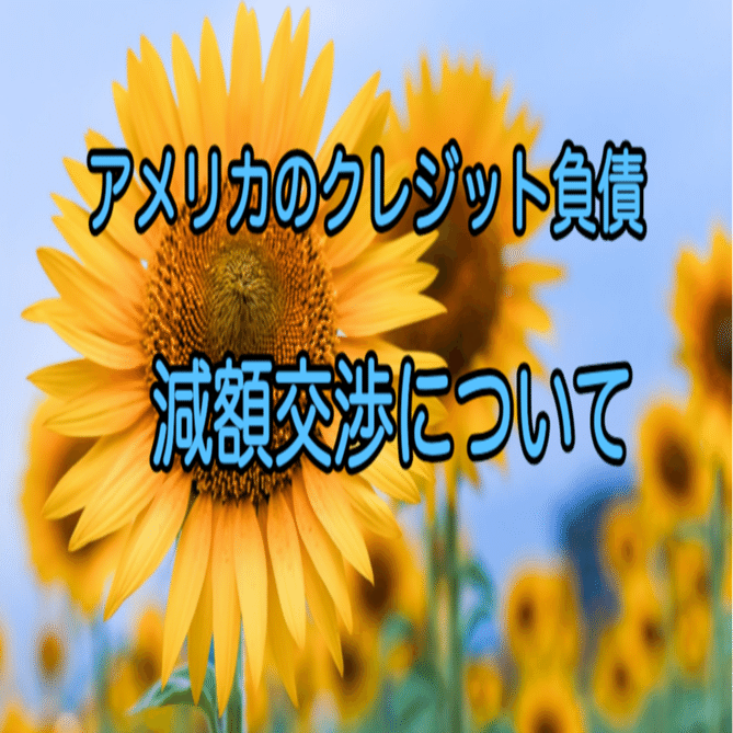 アメリカ 債務減額のネゴシエーション｜アメリカ法律相談