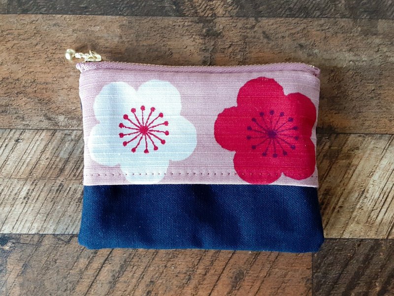 今回の作品 ミニポーチ付き手縫いのポケットティッシュケース 和柄 梅 みっきゅの手芸工房 Note