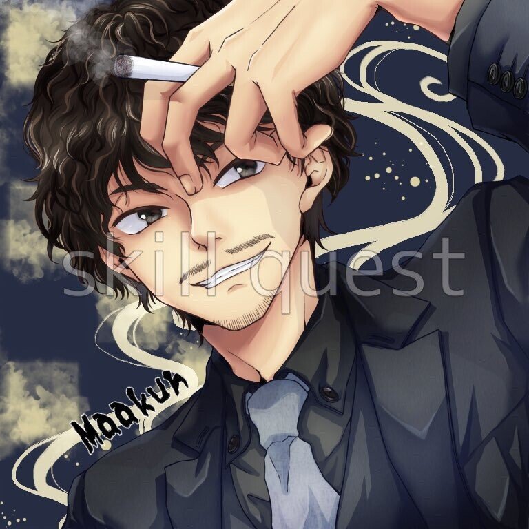 実績紹介 ちょいワルなお兄さん スキルクエスト イラスト制作 Vtuber制作 Note