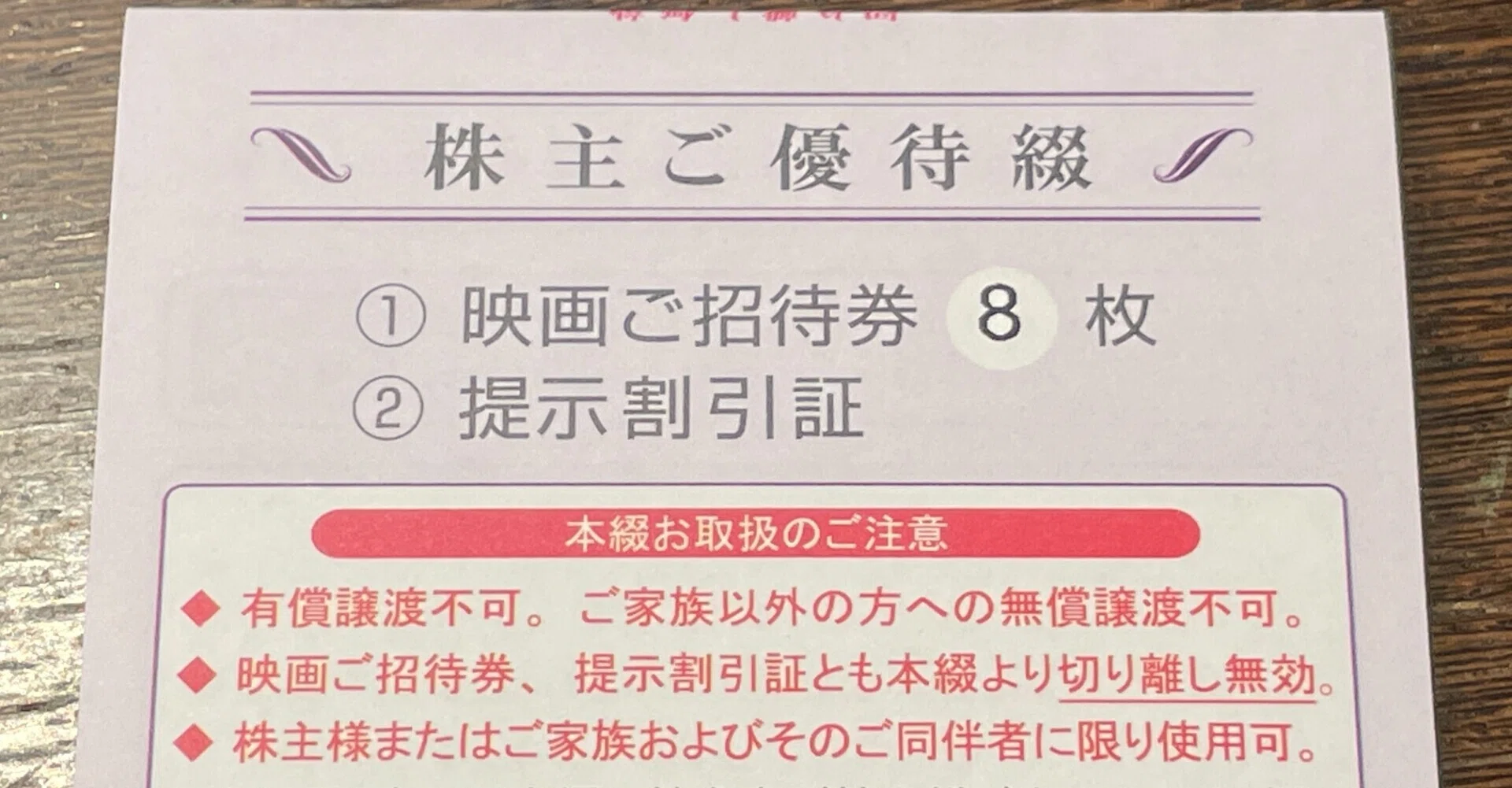 東京テアトル 株主優待 映画ご招待券20枚 提示割引証付・送料 東京テアトル 株主優待 映画ご招待券20枚 提示割引証付・送料