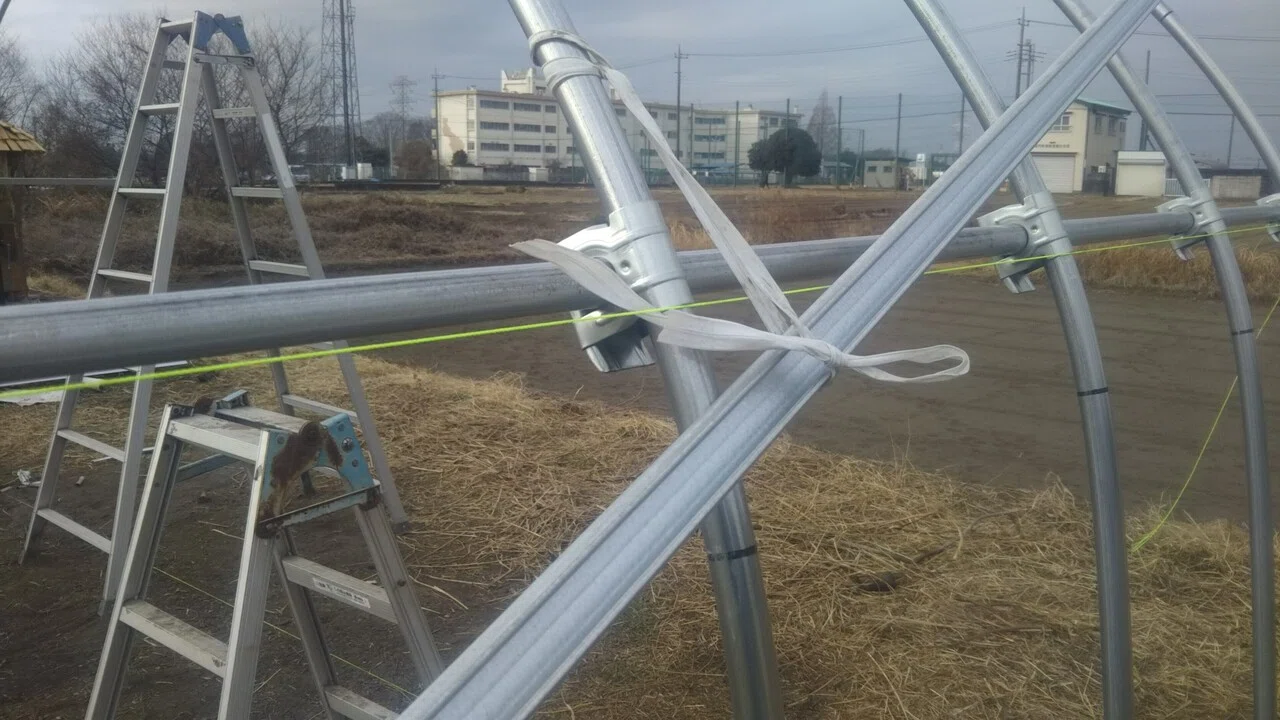 ビニールハウスの設置 その2｜柴山 利幸