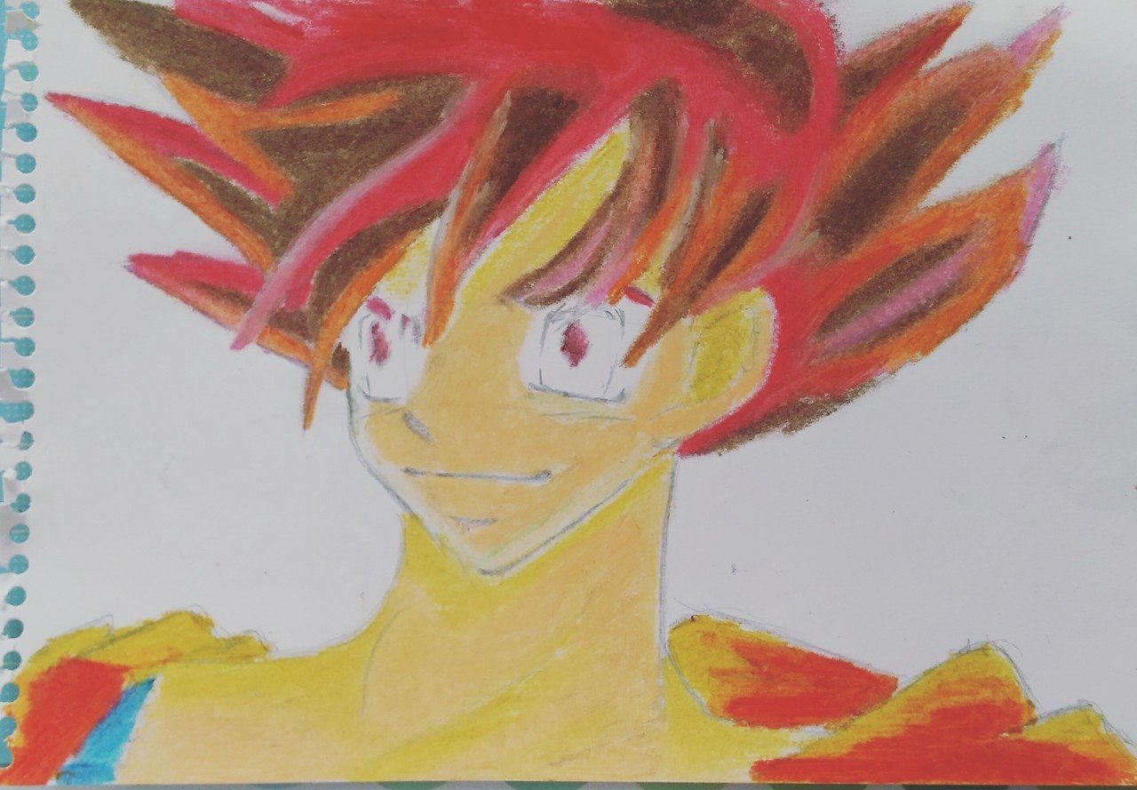 【F6 原画】オイルパステル画 『Irodori』 b25326a61448ca3de3f83cca966e3c
