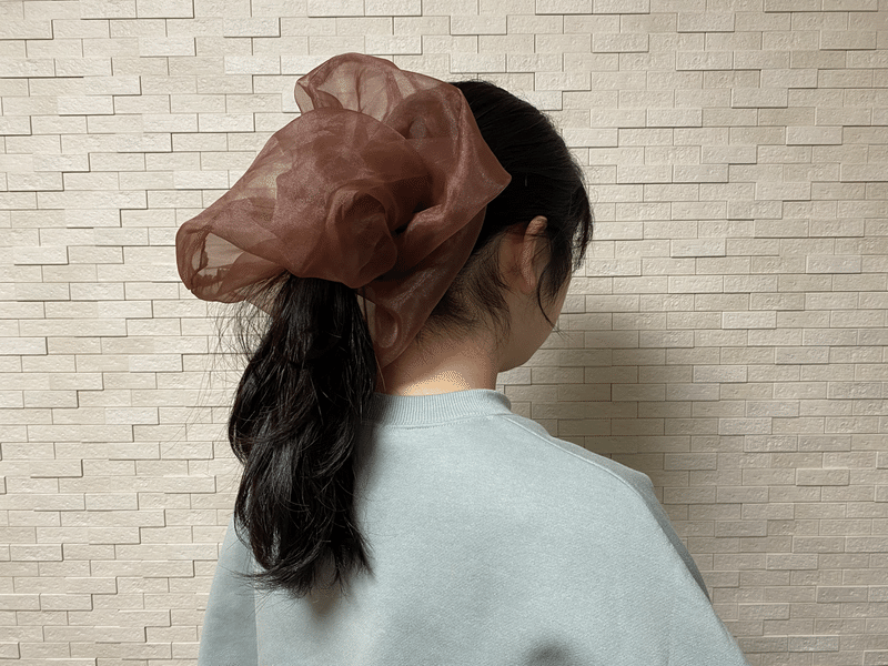 趣味はアクセサリー作りです と言いたいなら ビッグシュシュを作りましょう 生地の三徳 Note