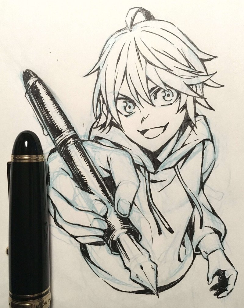 脱デジタル イラストが趣味の自分が万年筆に目覚めた理由 Vol ２ 選んだのはカスタム743 Fa さあ描こう 井澄 裕生 Yusei Isumi Note