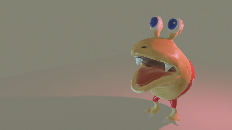Blender Sculpt ピクミンのチャッピー 銀感じょう Note