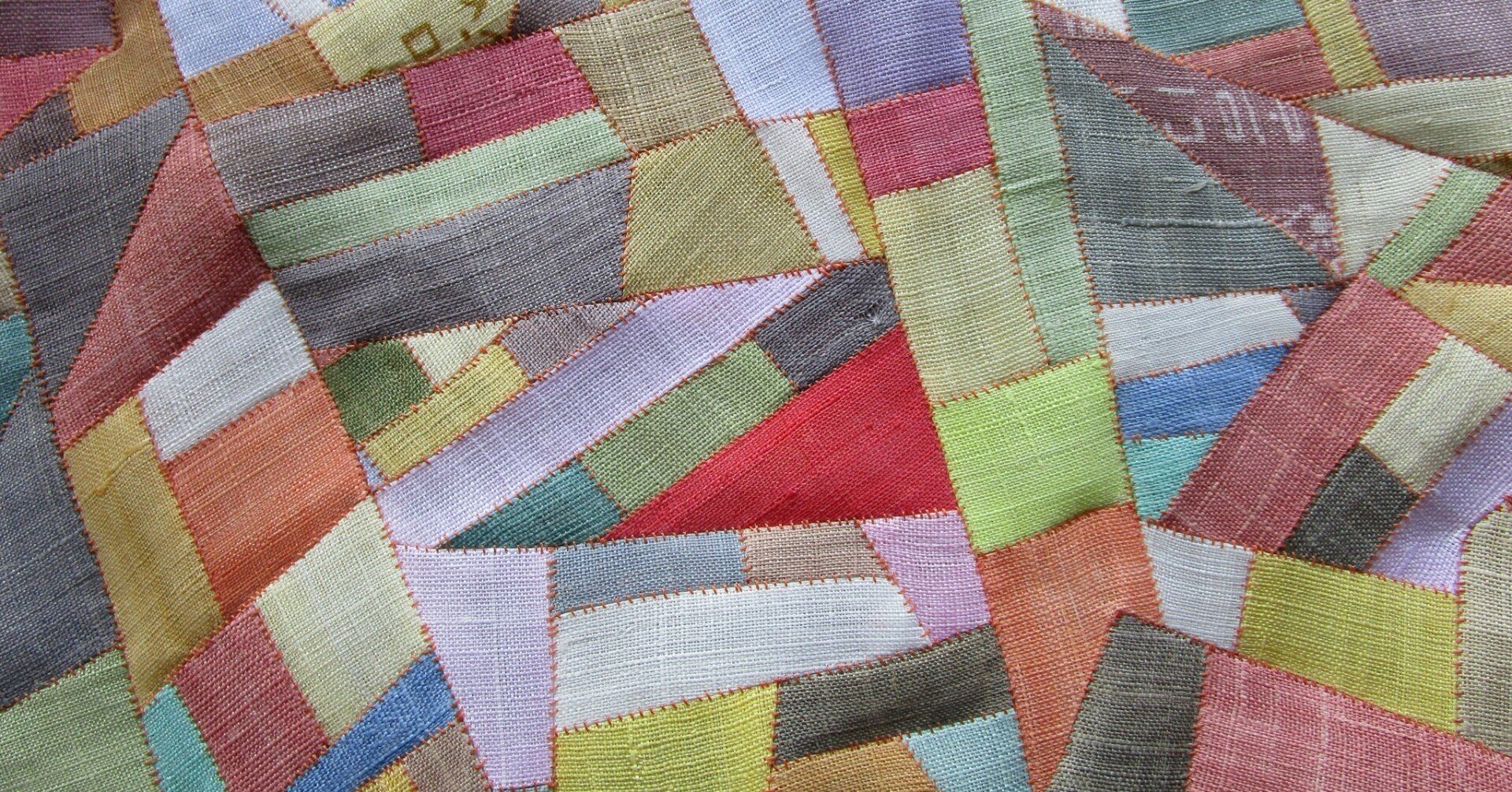 モシ 麻 の端切れ繋ぎ 迷走中 Pojagi Sono Note