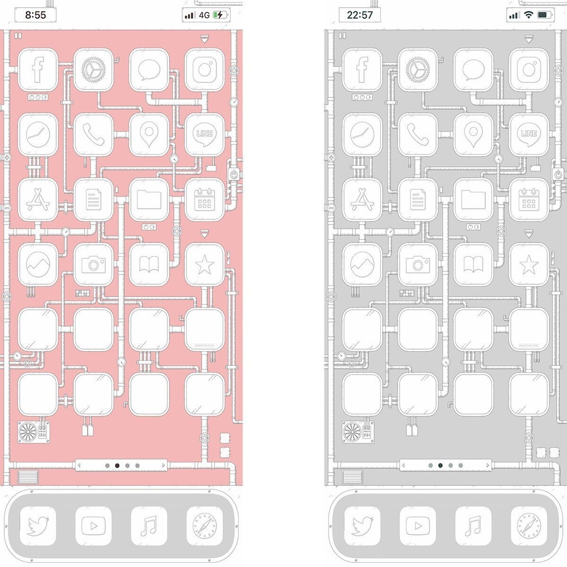 Iphone用ショートカットアイコン 配管パイプ を作成しました そう Webデザイナ フリーランス Note