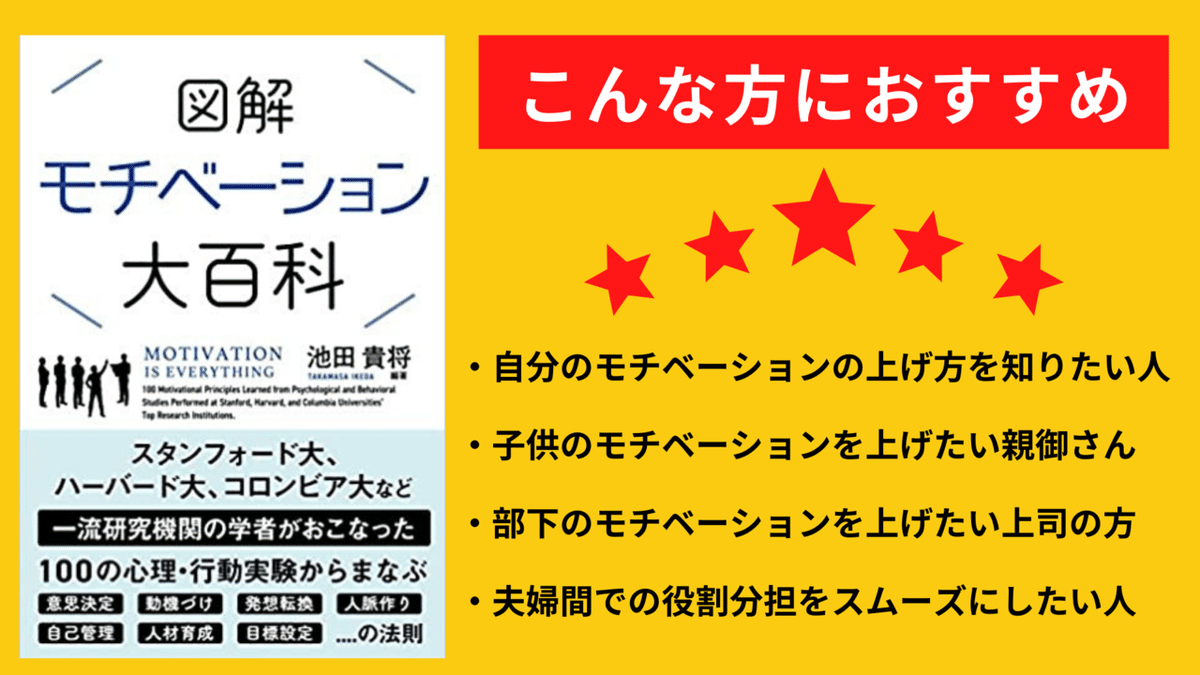 要約】図解モチベーション大百科｜ゆき｜名著を図解でお届け