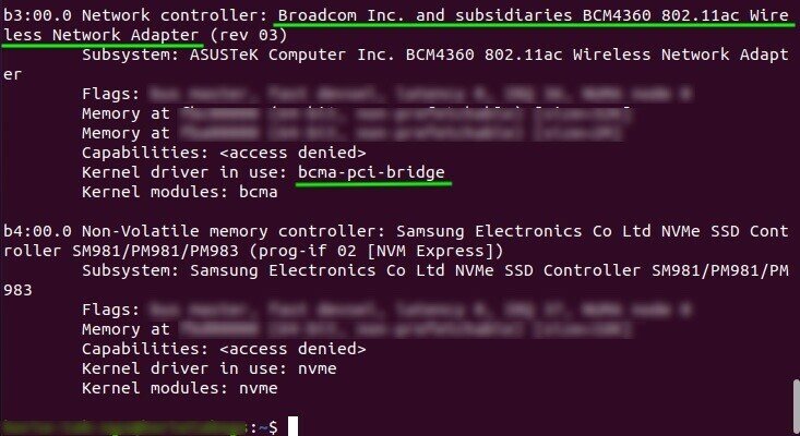 ubuntu broadcom bcm4360