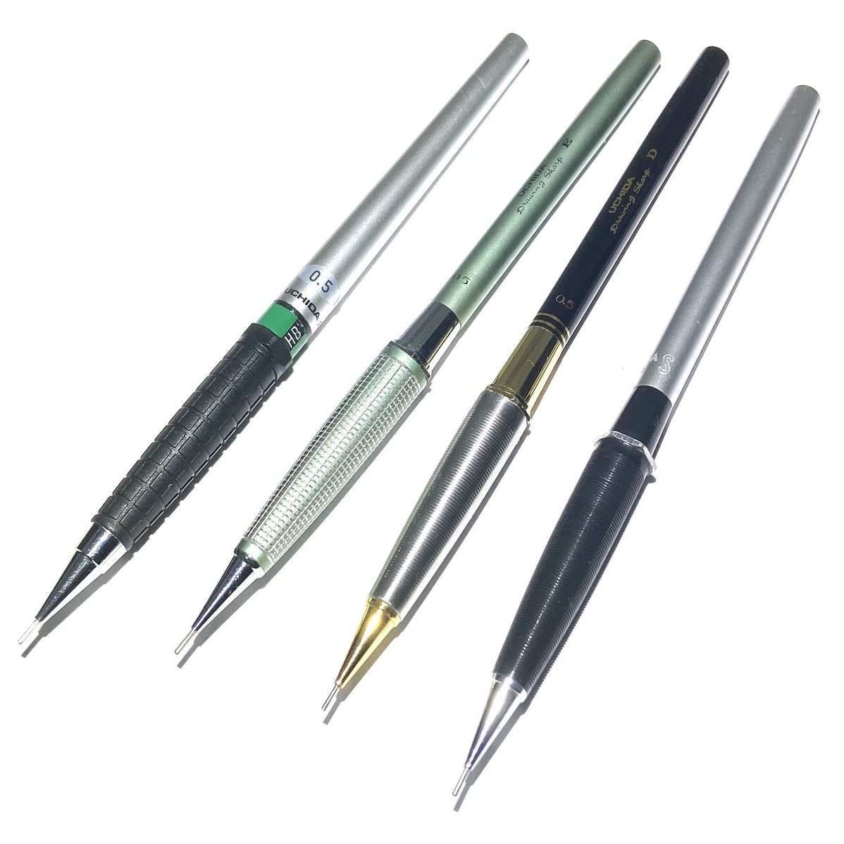 回転繰り出し式　2色シャープ ペンシル グリーン　1950年代　日本製　未使用 回転繰り出しシャープを語る｜pg1000