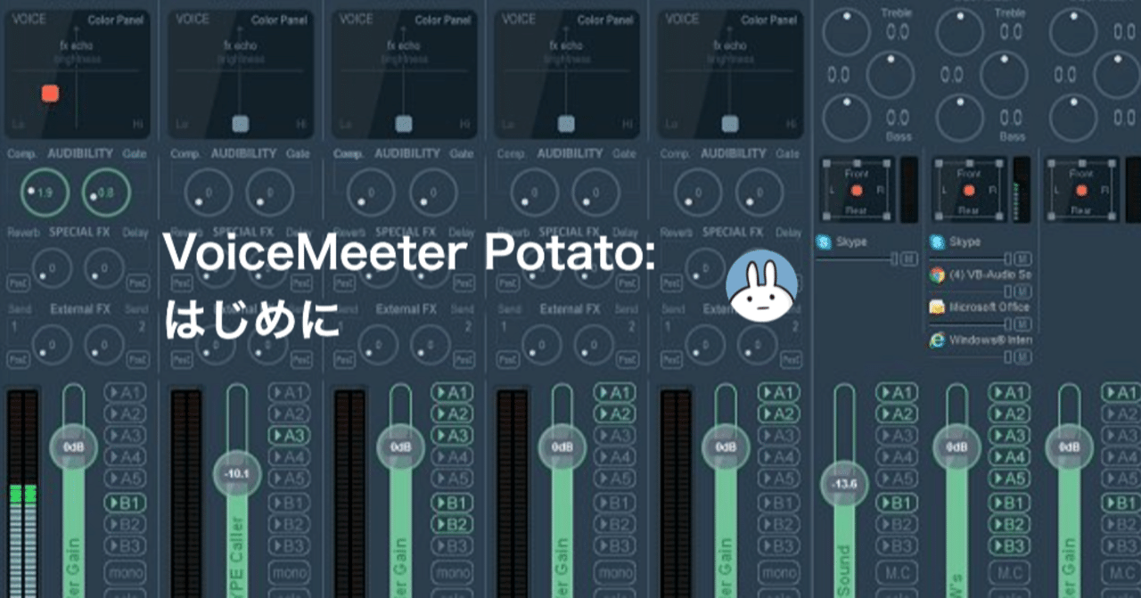 Voicemeeter Potato はじめに りなる Note Voicemeeter Potato はじめに りなる Note