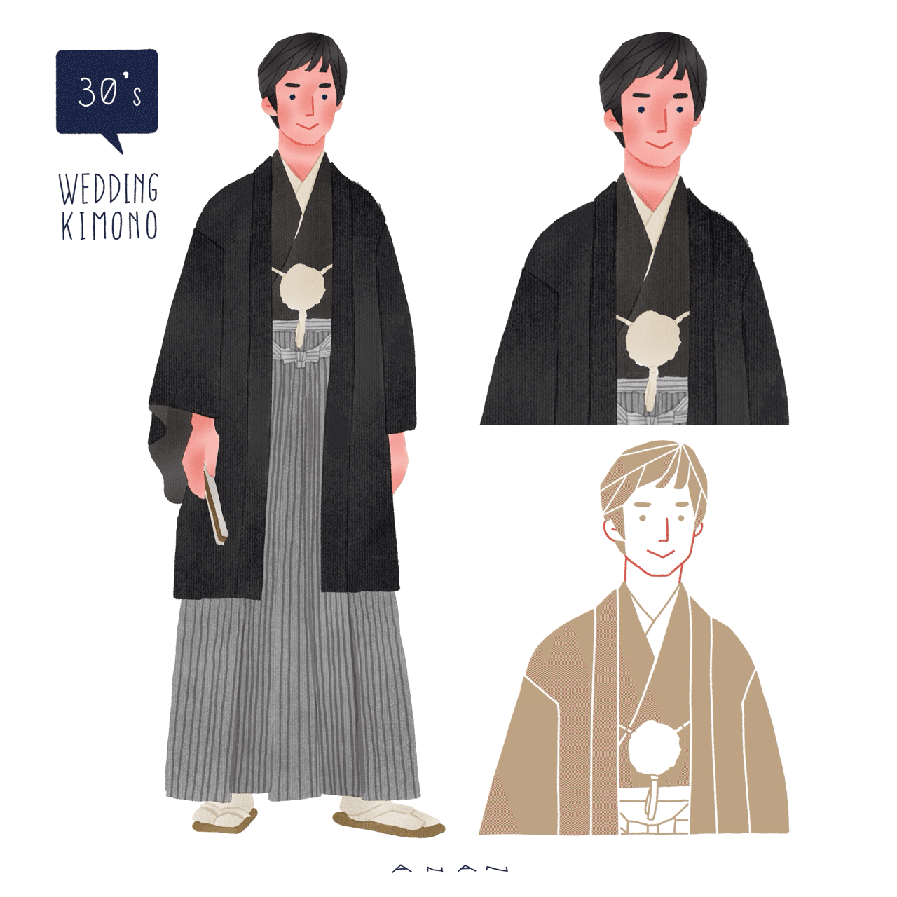11人目 30代 白無垢とウェルカムボード あなんよーこ イラストレーター Note