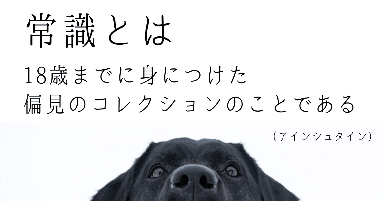 名言 常識とは 18歳までに身につけた偏見のコレクションのことである アインシュタイン さったか コピーライター Note 名言 常識とは 18歳までに身につけた偏見のコレクションのことである アインシュタイン さったか コピーライター Note