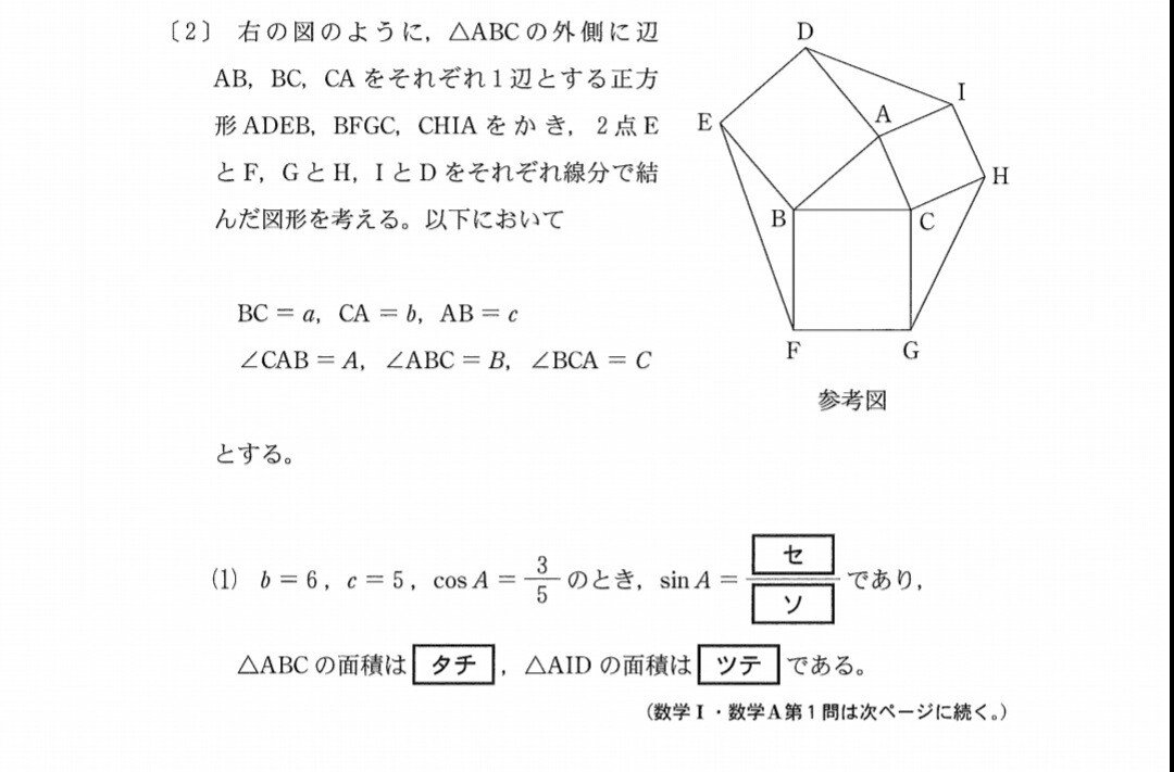 共テ解説 第１問 2 の解説 図形と計量 数学 A Aで学びたい高校のnote塾 Note