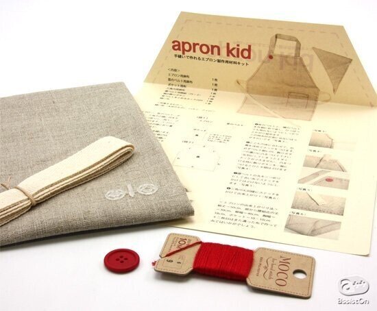 ミシンなしで簡単に作れる 子ども用のエプロン制作キット Assiston Note